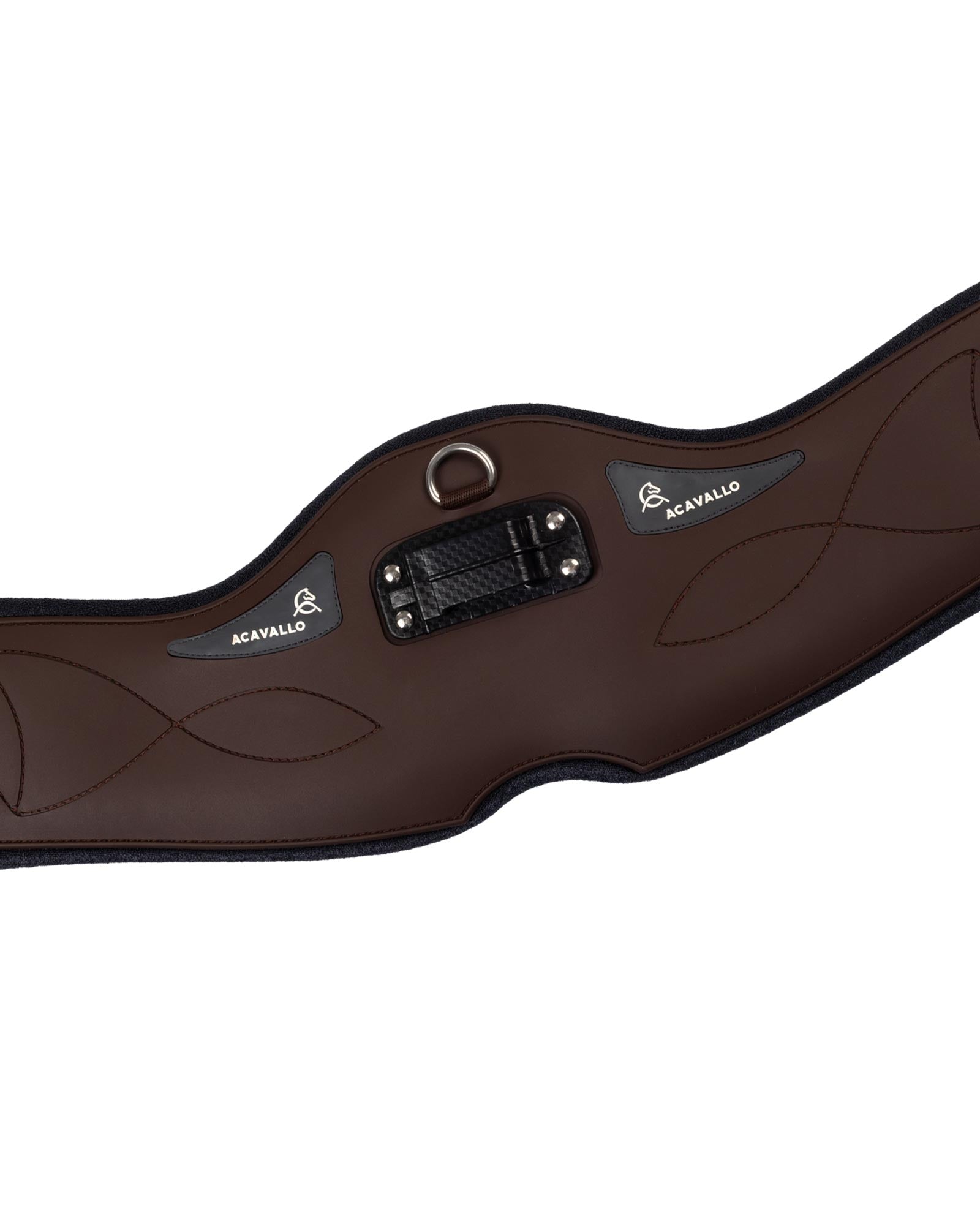 Acavallo Anatomical Dressage Girth Gel Pvc Dark Brown