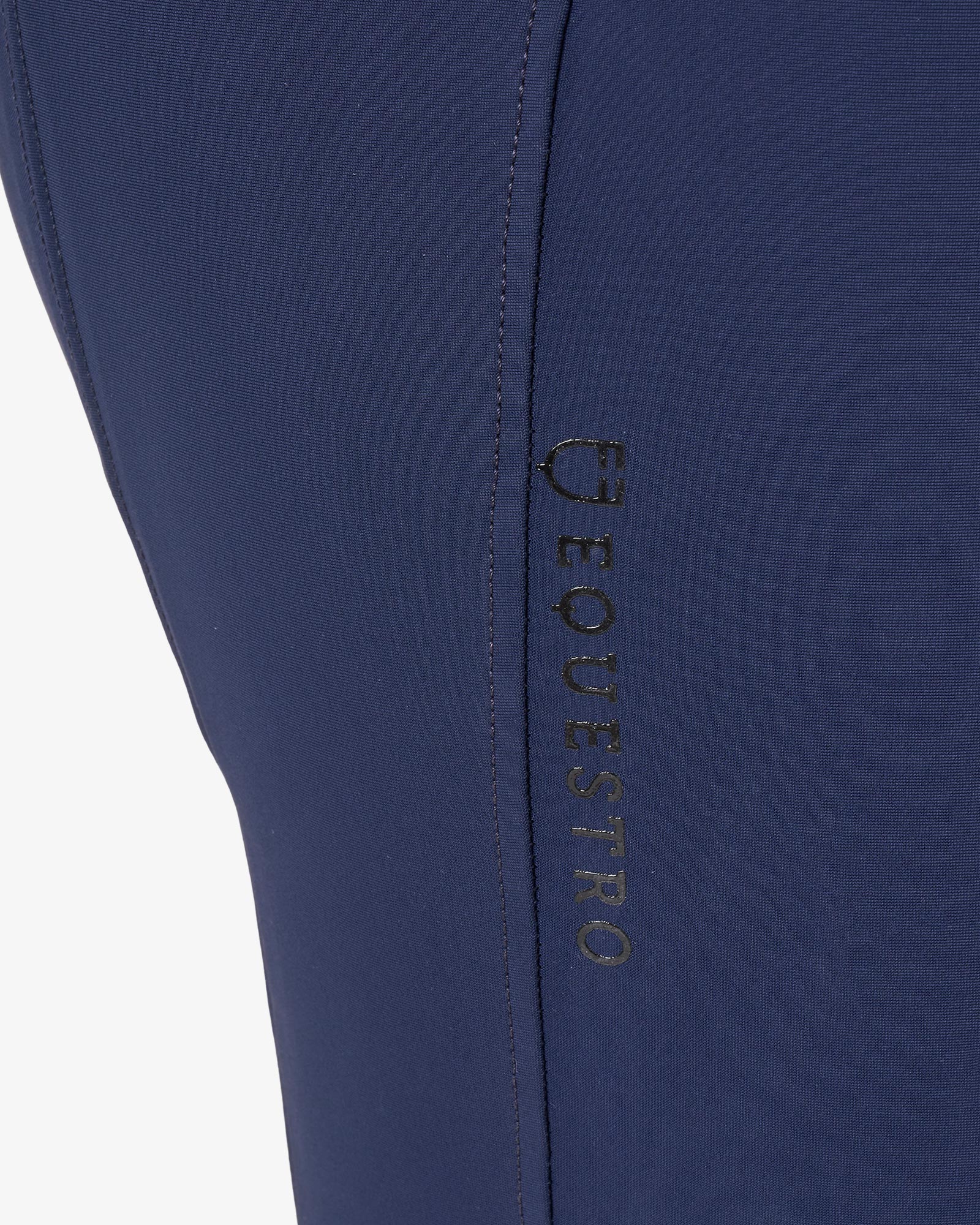 Equestro Women's High Waisted Knee Grip Breeches Navy Blazer | Equiflair