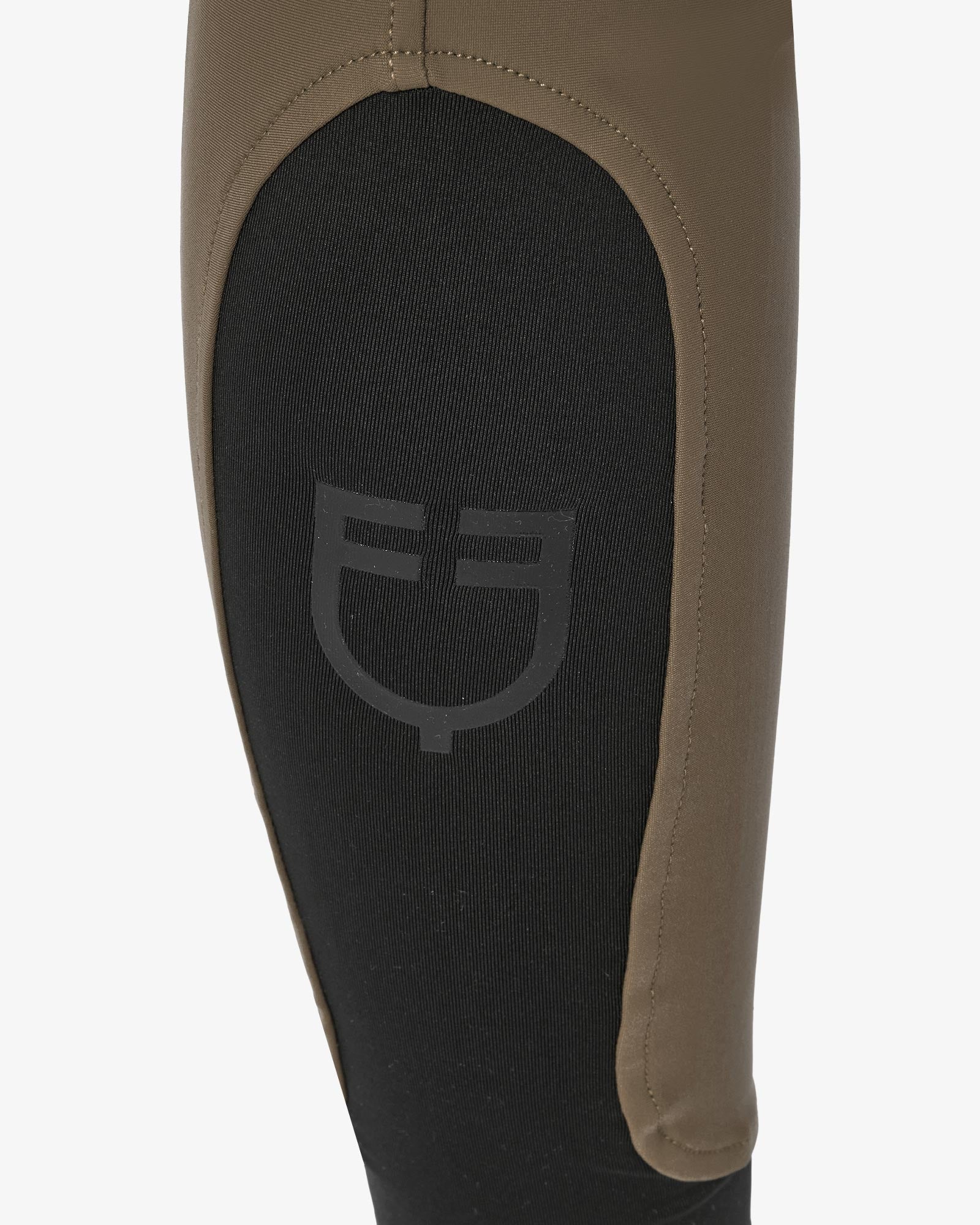 Equestro Women's High Waisted Knee Grip Breeches Walnut