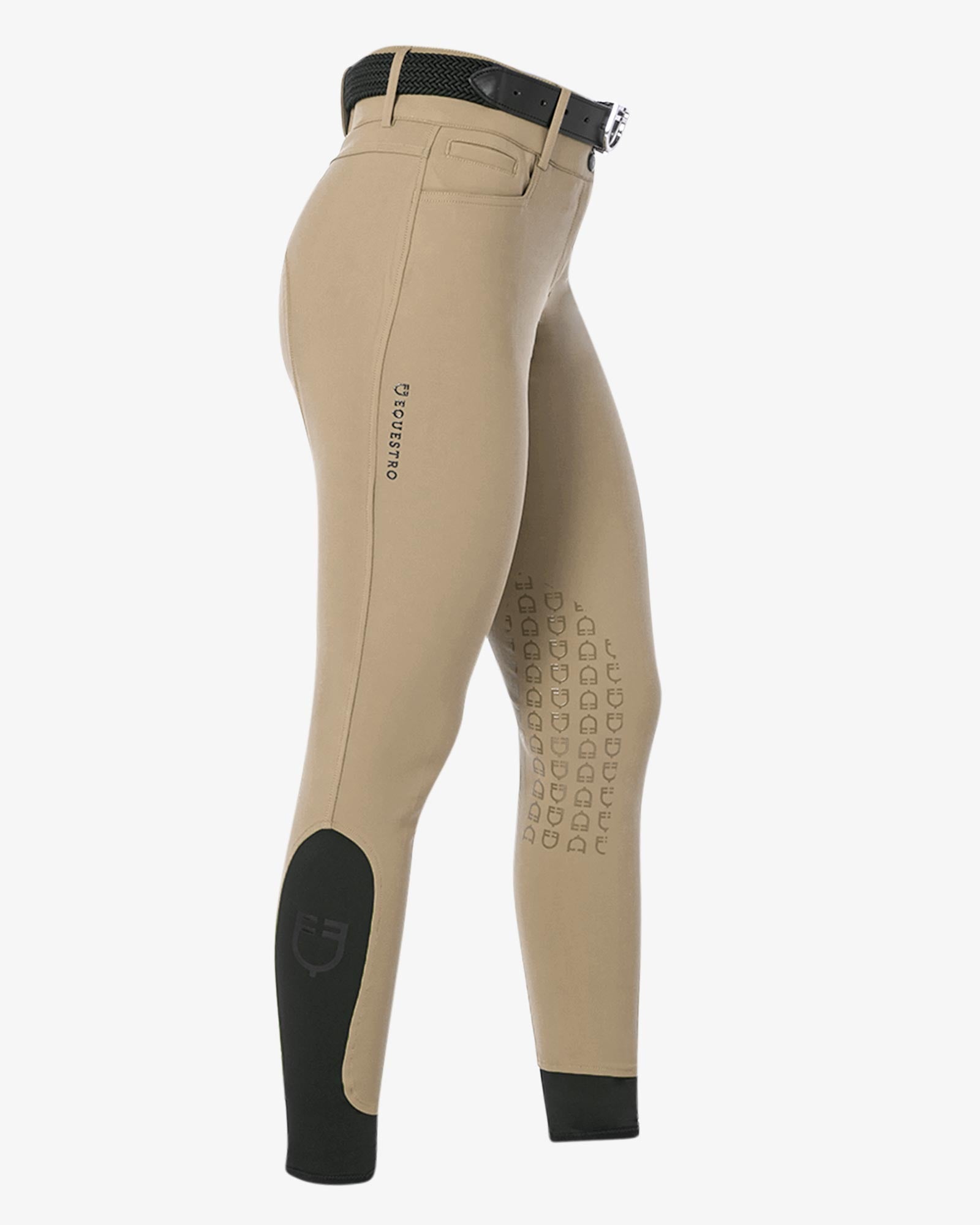Equestro Women's High Waisted Knee Grip Breeches Incense