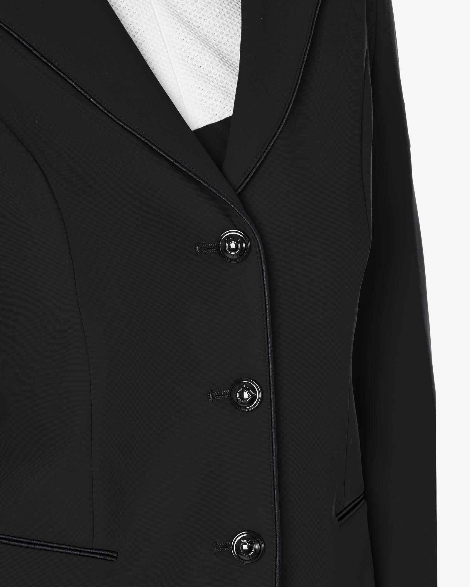 Equestro Women'S Three Button Competition Jacket Black