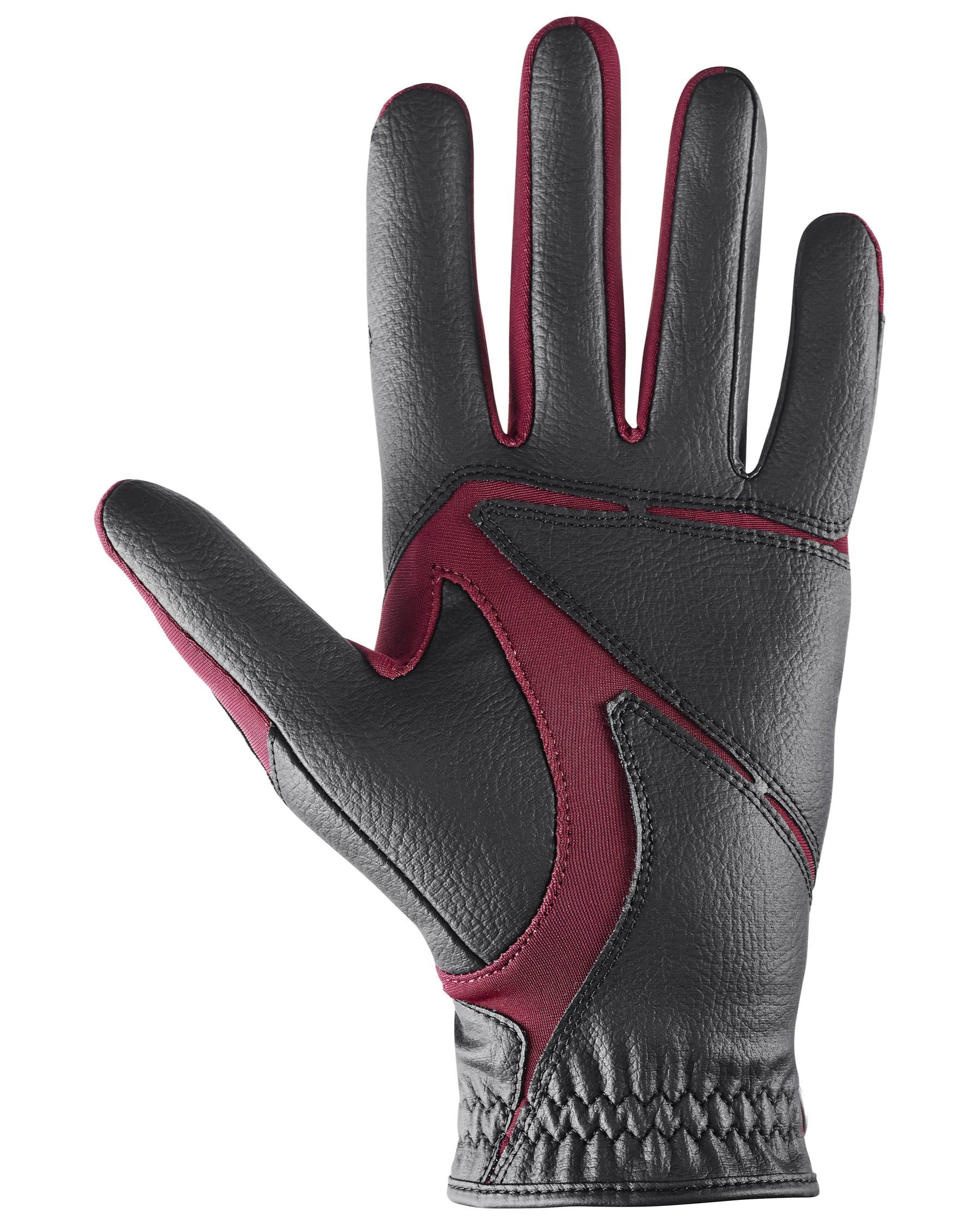 UVEX Ventraxion Plus Riding Glove - Black & Red | Equestrian Winter Glove with Grip | Equiflair