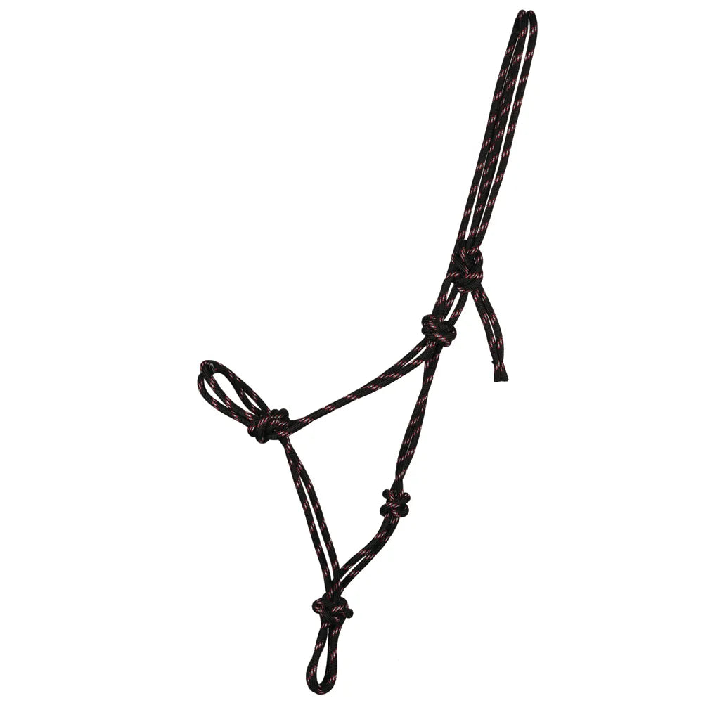 Hy Equestrian Rope Halter - Black - Headcollar Horse location-31143526467-outofstock Cob/Full