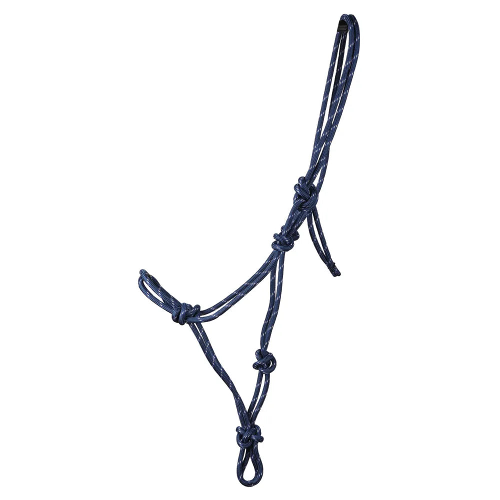 Hy Equestrian Rope Halter - Navy - Headcollar Horse location-31143526467-outofstock Cob/Full