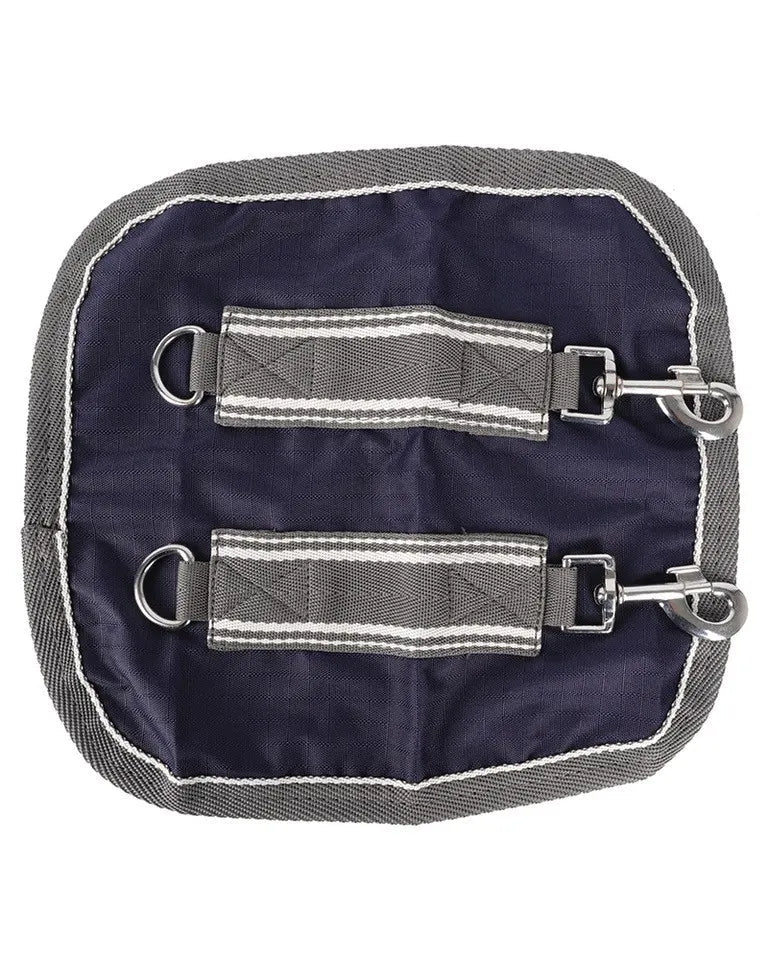 STORMX Chest Extender for Horse Rugs - Navy with Carabiner Clips