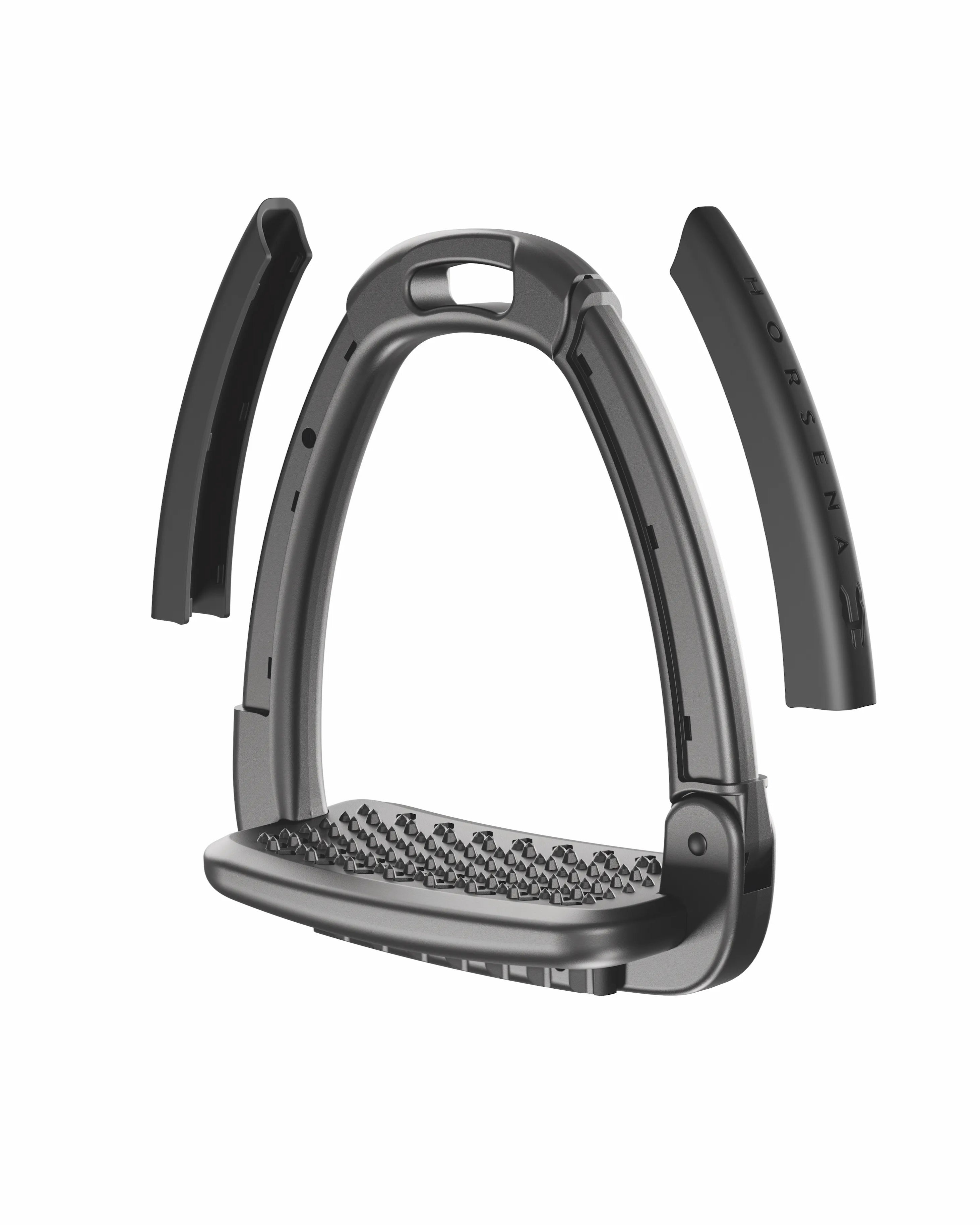 Horsena Swap Stirrup Covers: Deep Black Set of 4. Equestrian Riding Equipment.