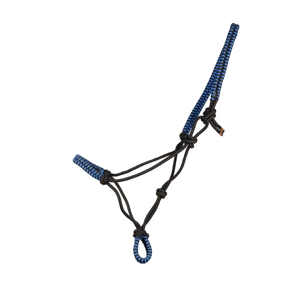 Hy Equestrian Double Braid Rope Halter - Blue - Headcollar Horse location-31143526467-outofstock Cob/Full