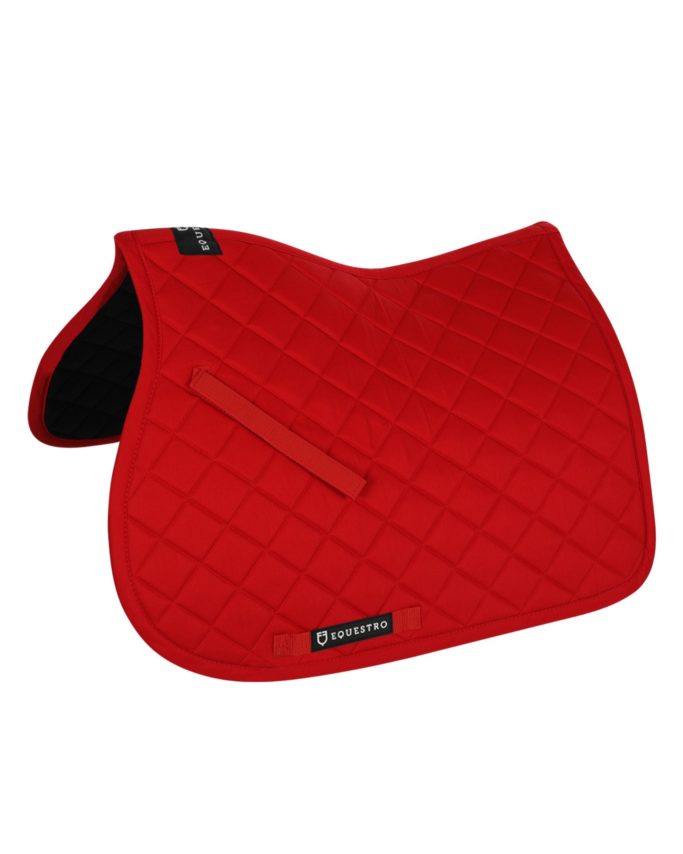 Equestro Cotton Jumping Saddle Pad Red