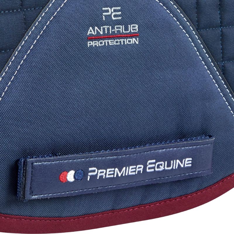 Premier Equine Close Contact Dressage Saddle Pad Navy Blue - Anti-Rub Protection