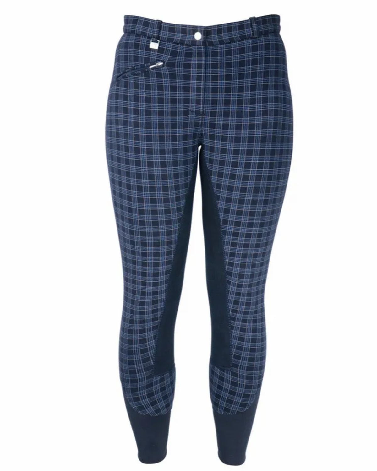 Hy Equestrian Harby Ladies Breeches - Navy Check