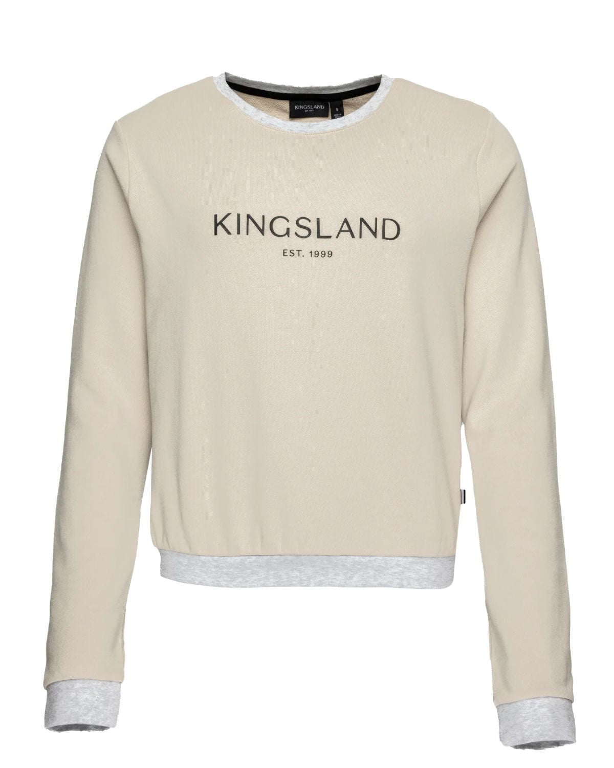 KINGSLAND KLJANNIKA Ladies Sweatshirt Beige Cobblestone - Equiflair Equestrian Clothing
