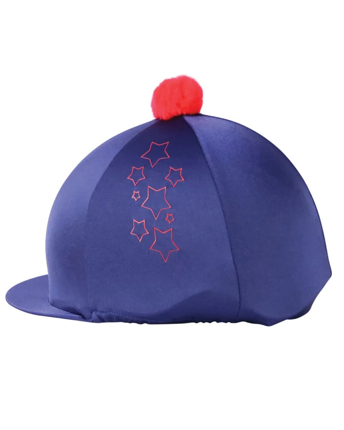 Hy Equestrian Stella Hat Cover Navy/Red