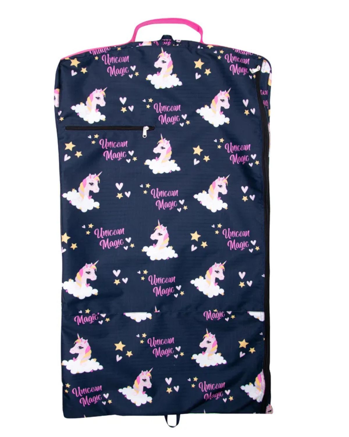 Hy Equestrian Unicorn Magic Garment Bag Navy/Pink - location-31143526467-outofstock location-31154962499-instock
