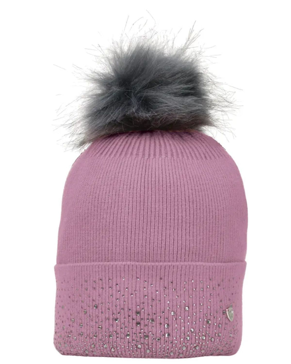 Hy Equestrian Synergy Diamante Bobble Hat Grape