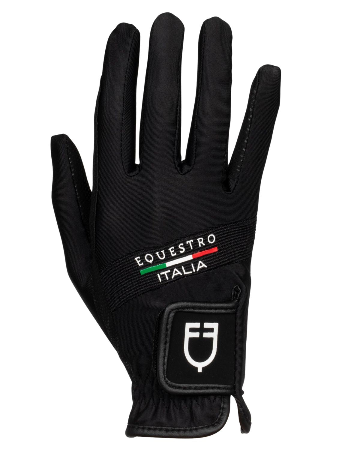 Equestro Gloves In Technical Fabric Equestro X Fise Black