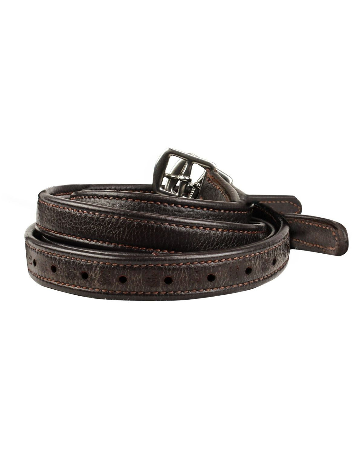 KM Elite Luxury Stirrup Leathers Brown