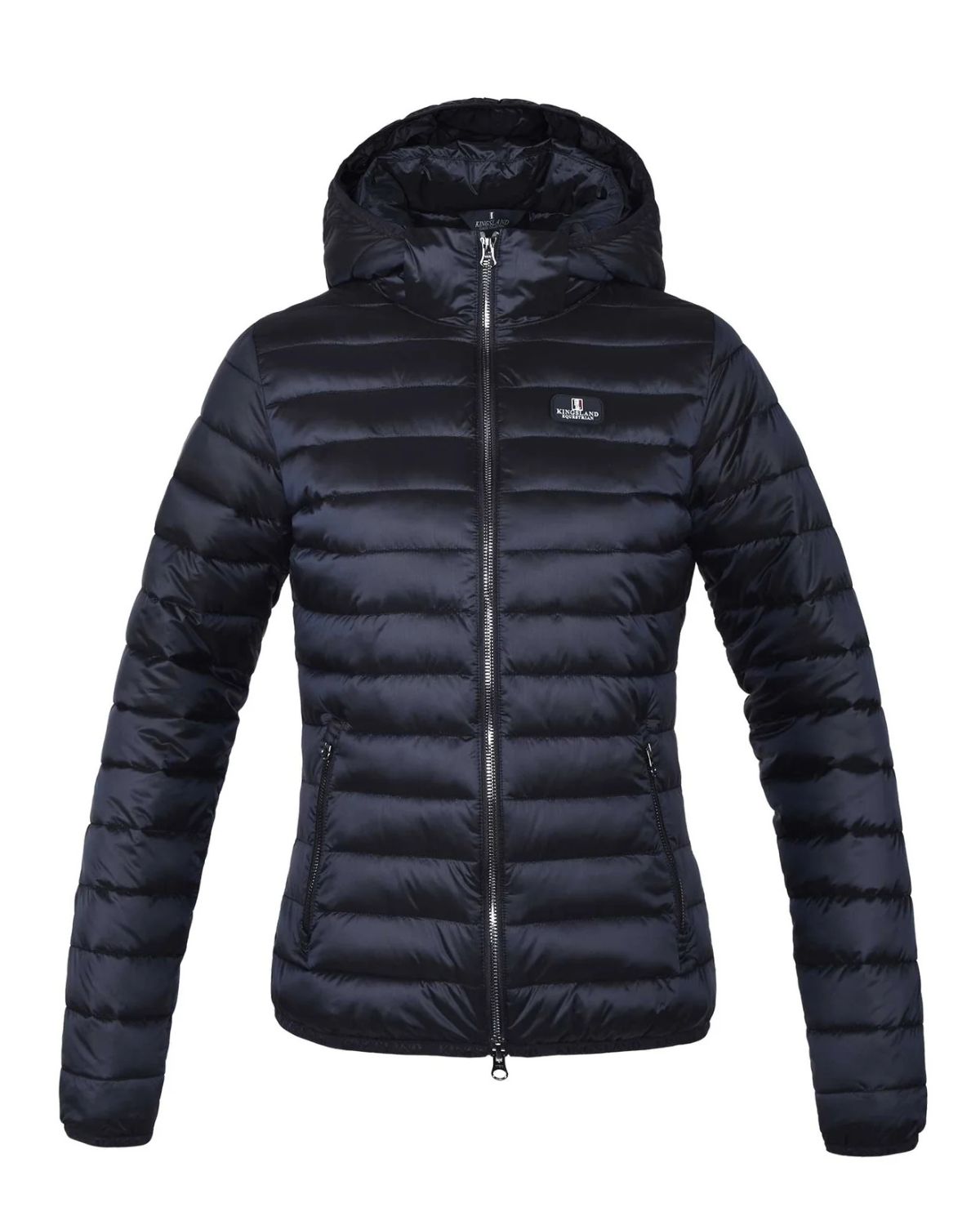 Kingsland Ladies Padded Jacket Navy | Equine Outerwear - Warm & Stylish w/ Detachable Hood