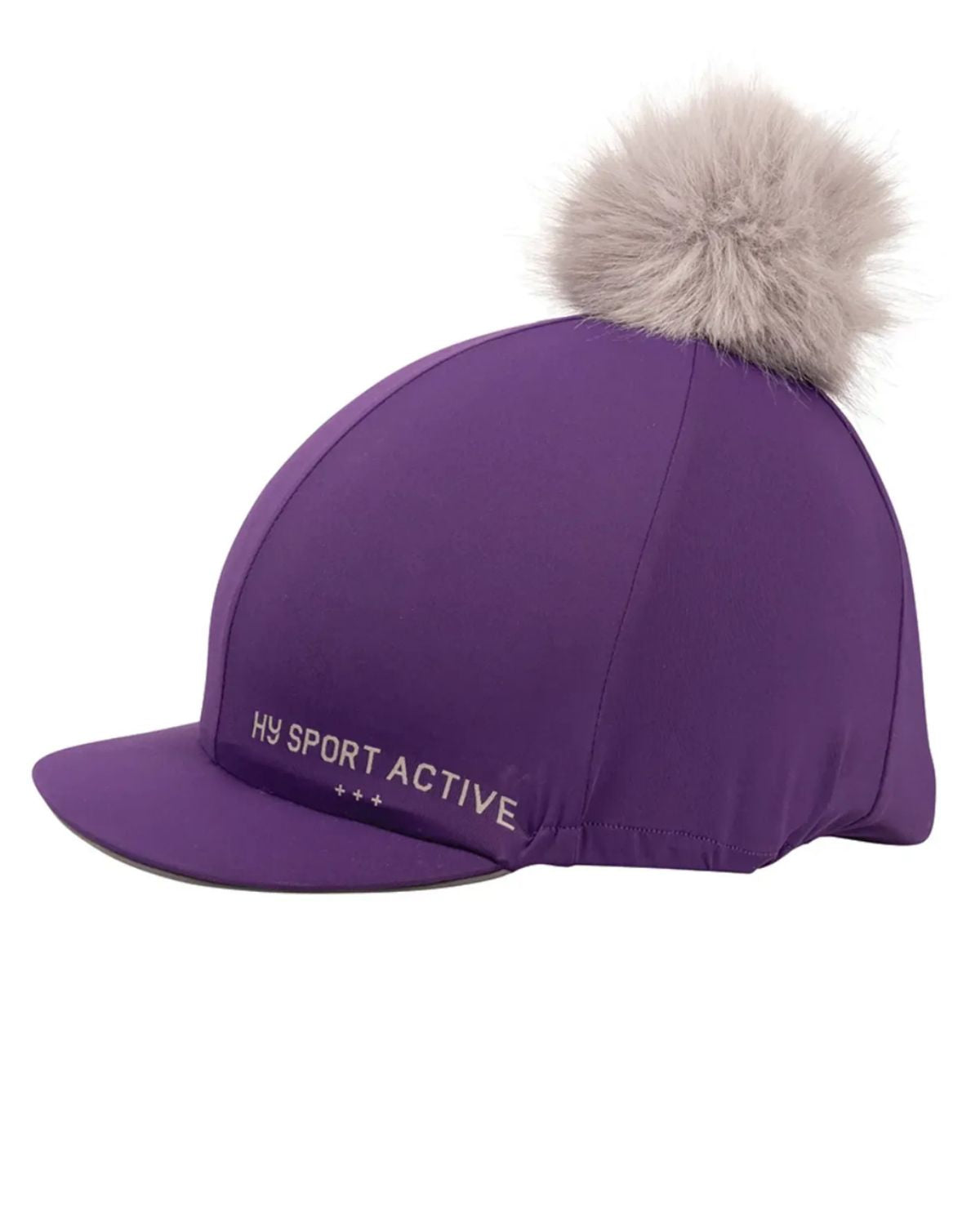 Hy Sport Active Hat Silk with Interchangeable Pom Pom - Royal Violet