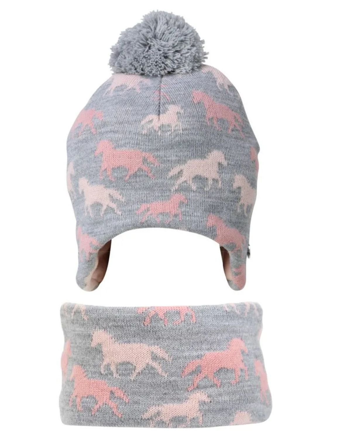 Hy Equestrian Flaine Hat and Headband Set Grey