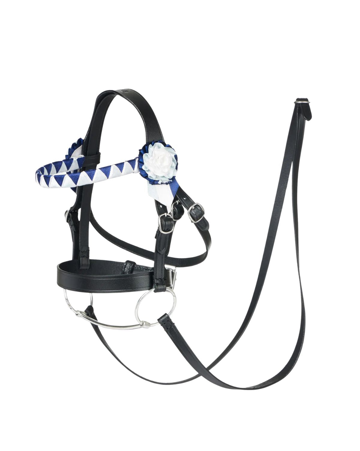 LEMIEUX Black Leather Hobby Horse Showing Bridle with Decorative Browband - Perfect for young riders! Equiflair