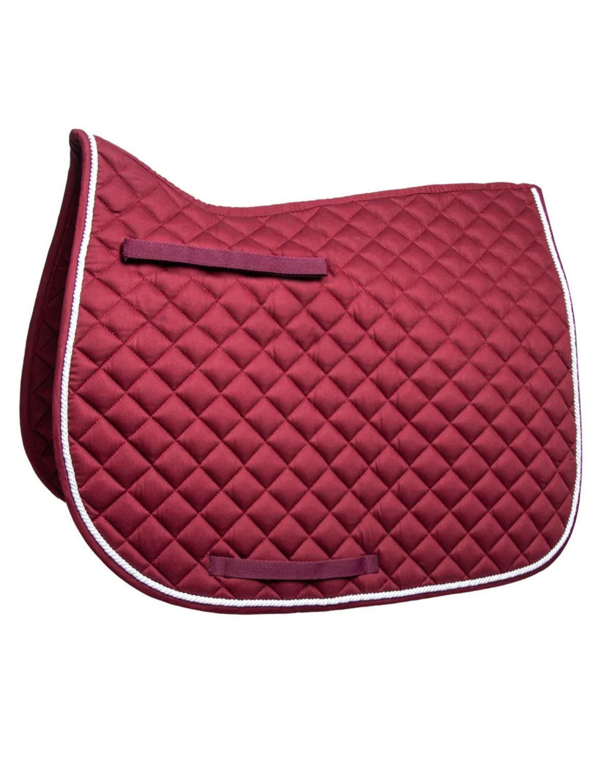 Hy Equestrian Splendid Showjump Saddle Pad Burgundy/White