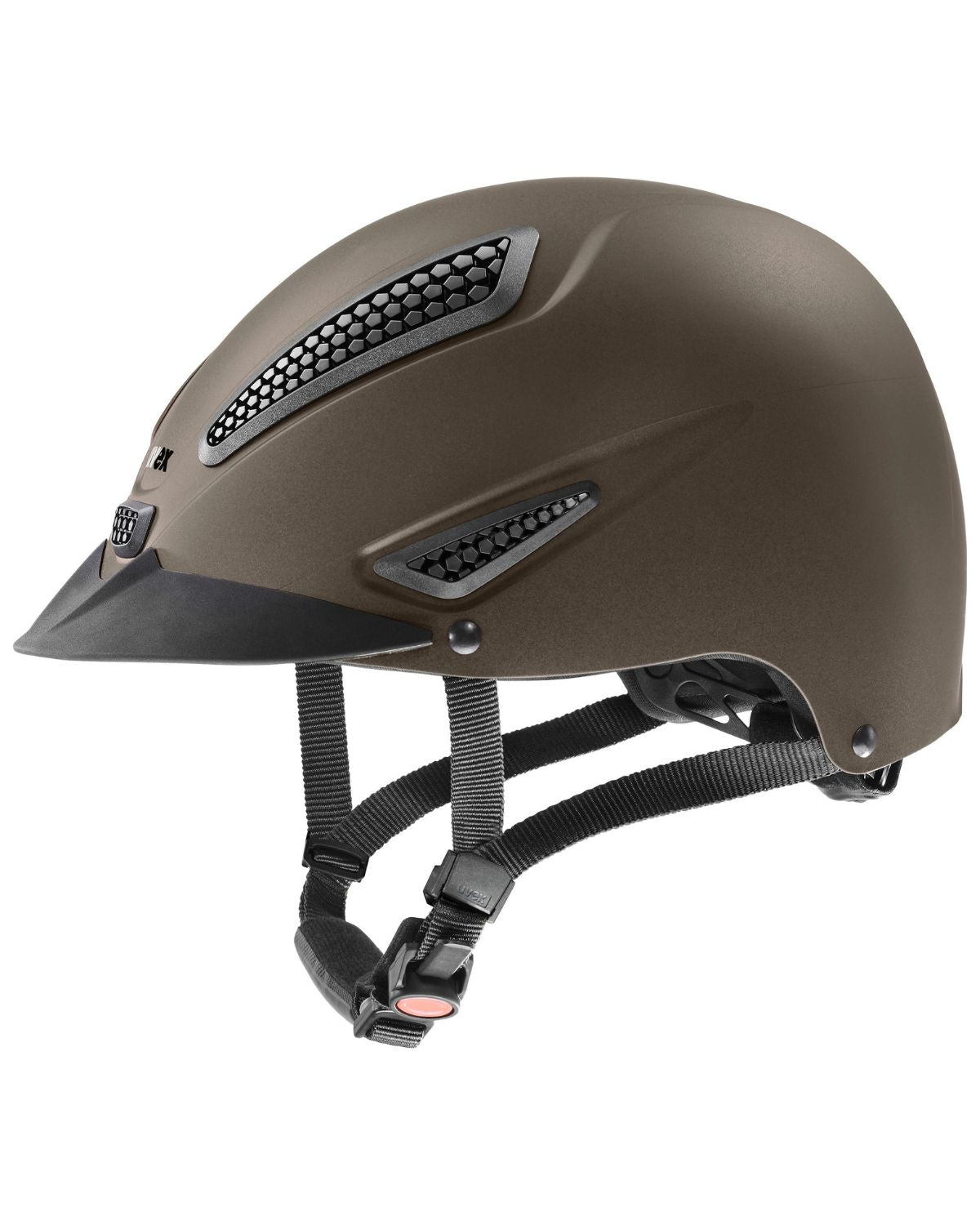 UVEX PERFEXXION III Riding Helmet - Brown Matt | Hybrid Horse Riding Safety Gear