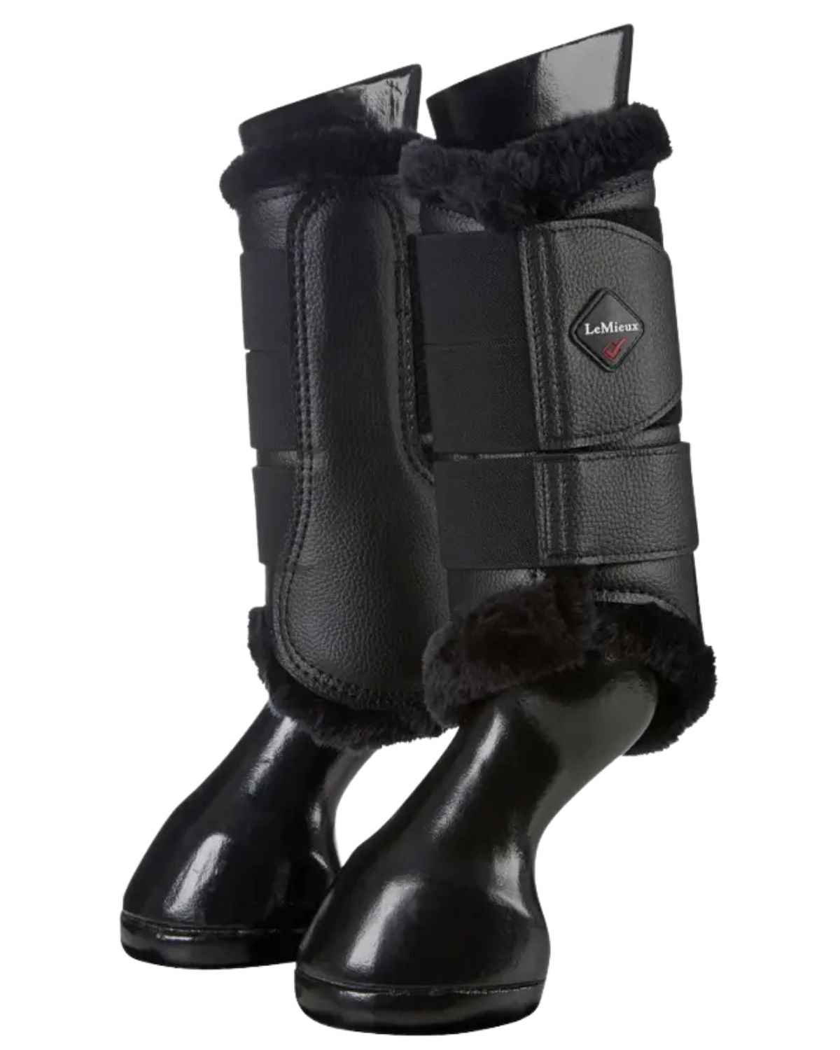 LeMieux Fleece Lined Brushing Boots Black