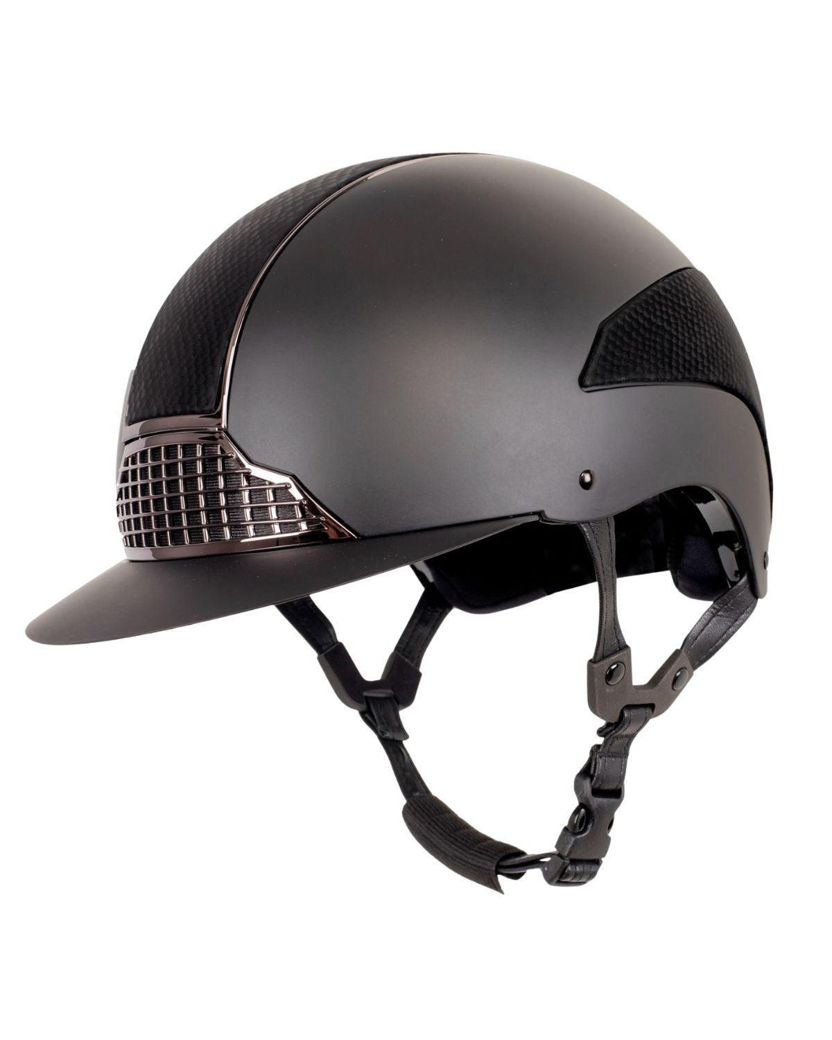 Black Gatehouse Oxer Riding Helmet | Equestrian Safety Gear | Equiflair