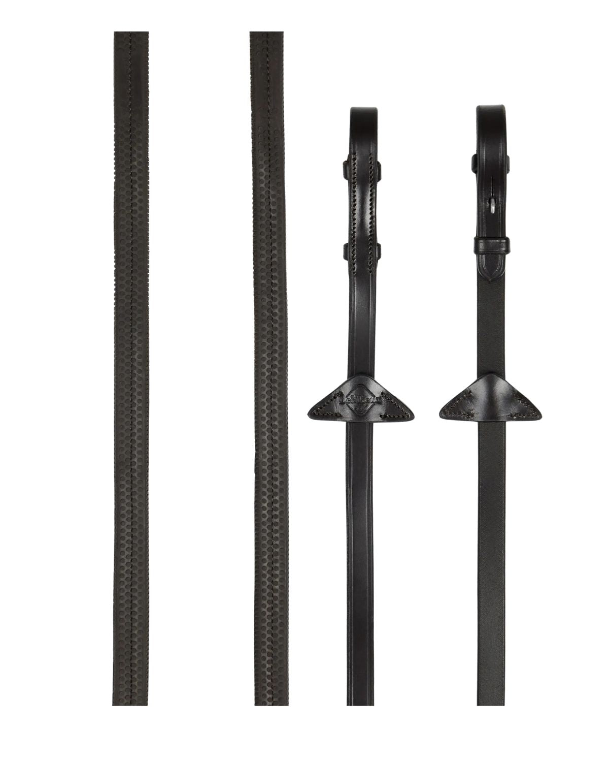 LeMieux Rubber Reins Brown/Silver