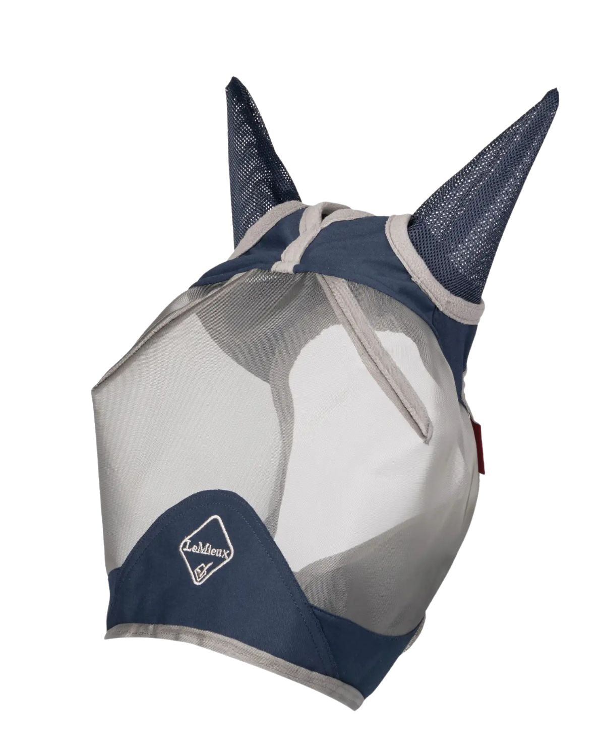 LeMieux ArmourShield Pro Navy Horse Fly Mask: UV Protection, Mesh Ears, Forelock Slit. Equiflair