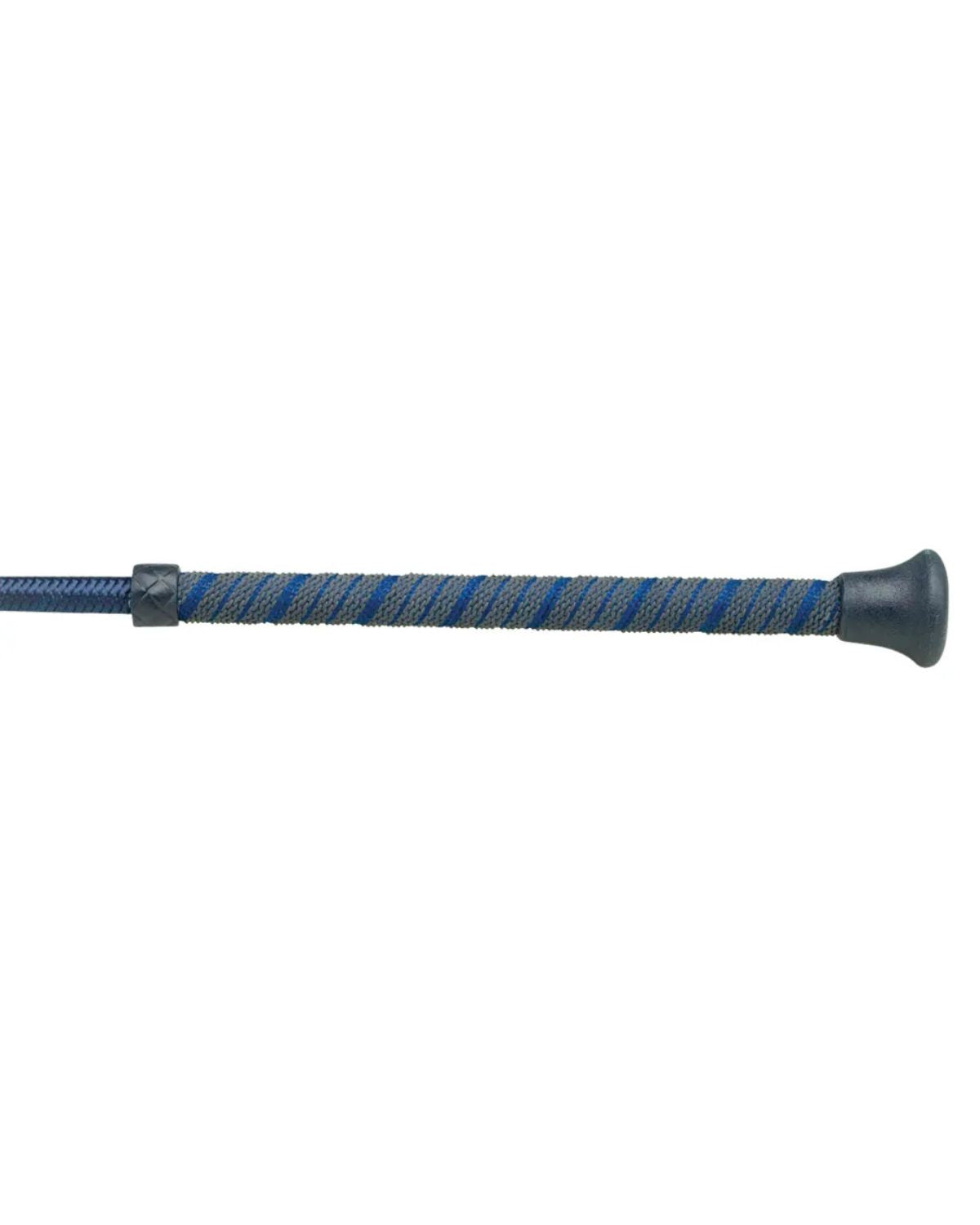 Hy Equestrian Schooling Whip Spiral Sure Grip Handle Navy