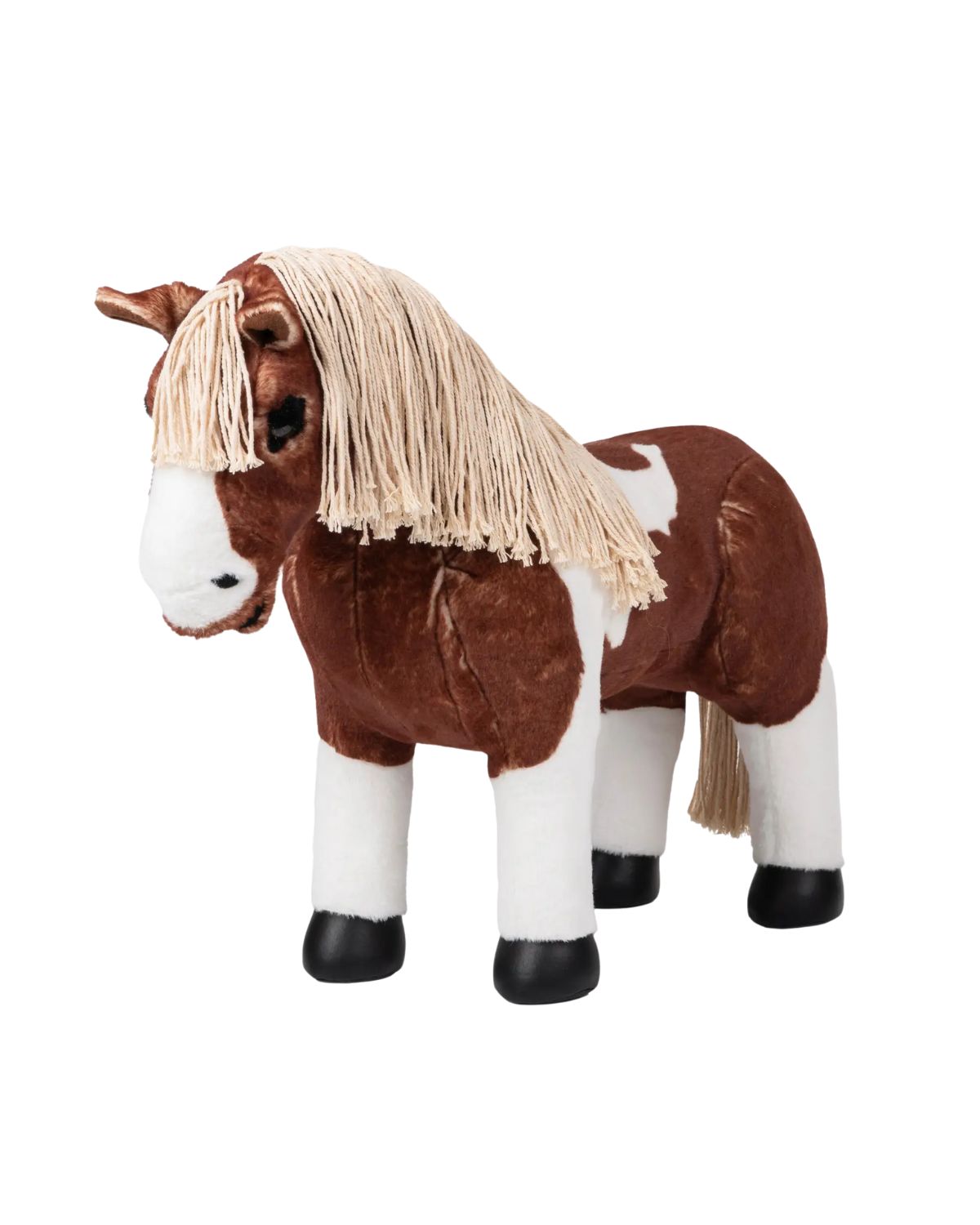 LEMIEUX Toy Pony Flash Plush Horse - Skewbald with Flaxen Mane