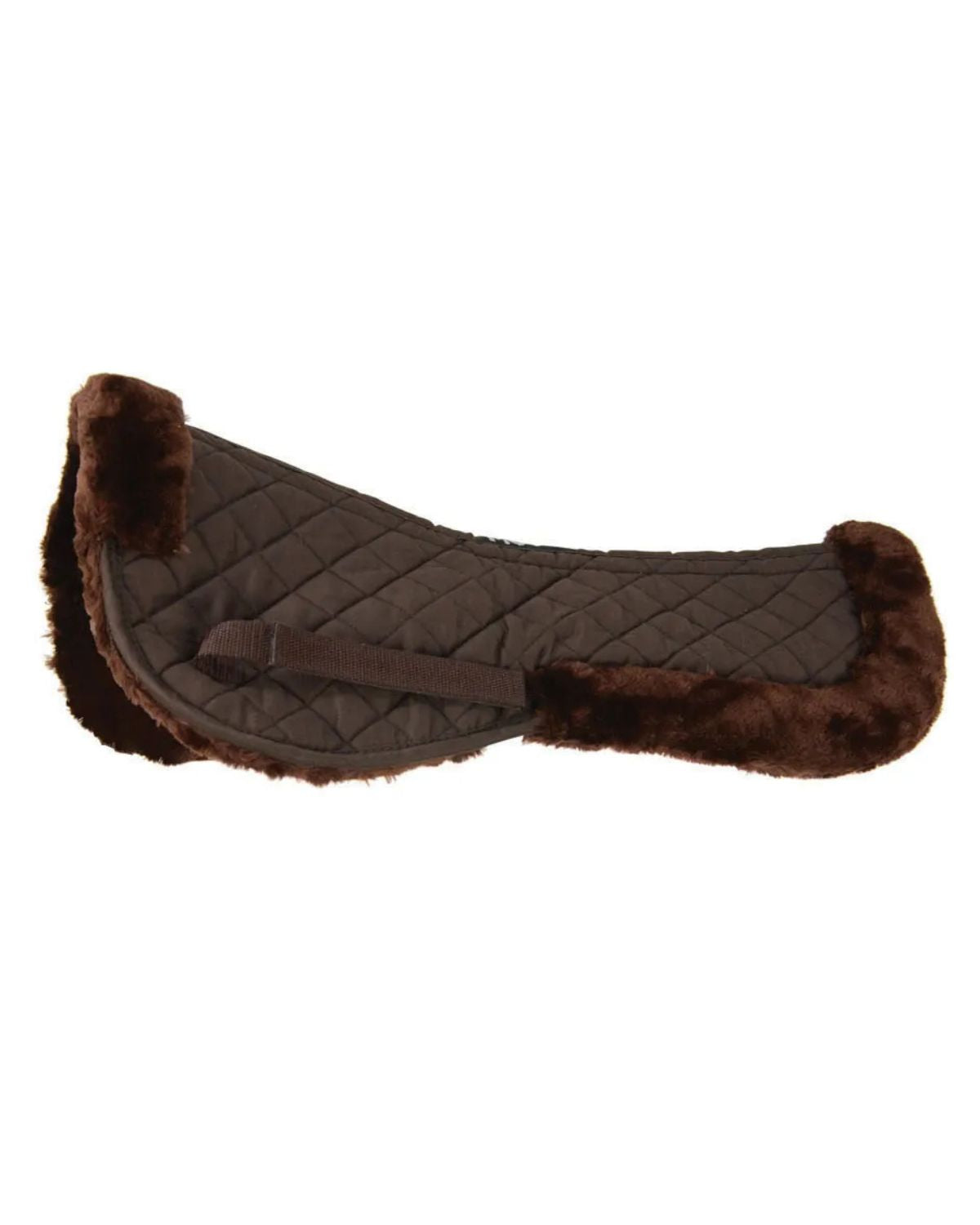 Hy Equestrian Fab Fleece Half Pad - Brown