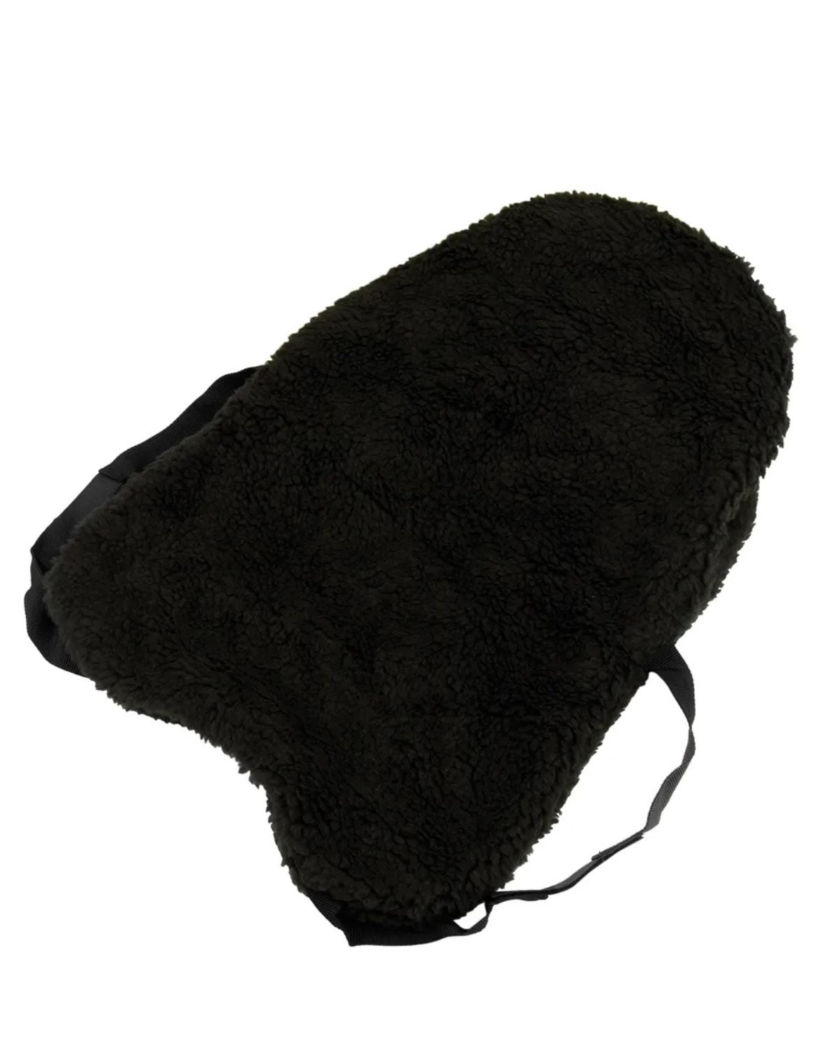 Hy Equestrian Fur Fabric Seat Saver Black