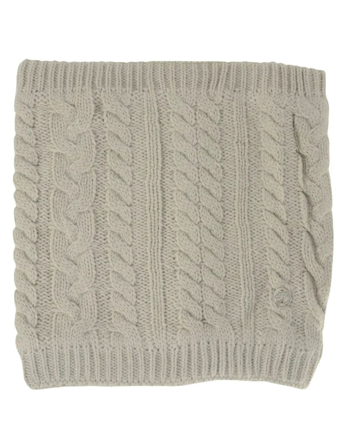 Hy Equestrian Meribel Cable Knit Snood Oatmeal
