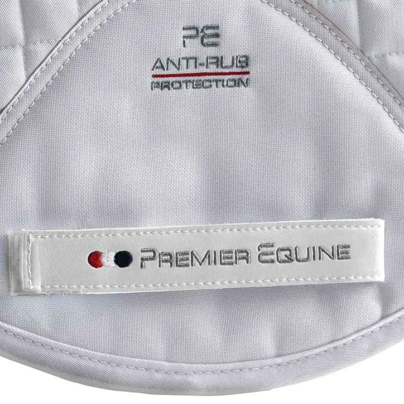 Premier Equine Close Contact Cotton GP/Jump Saddle Pad White