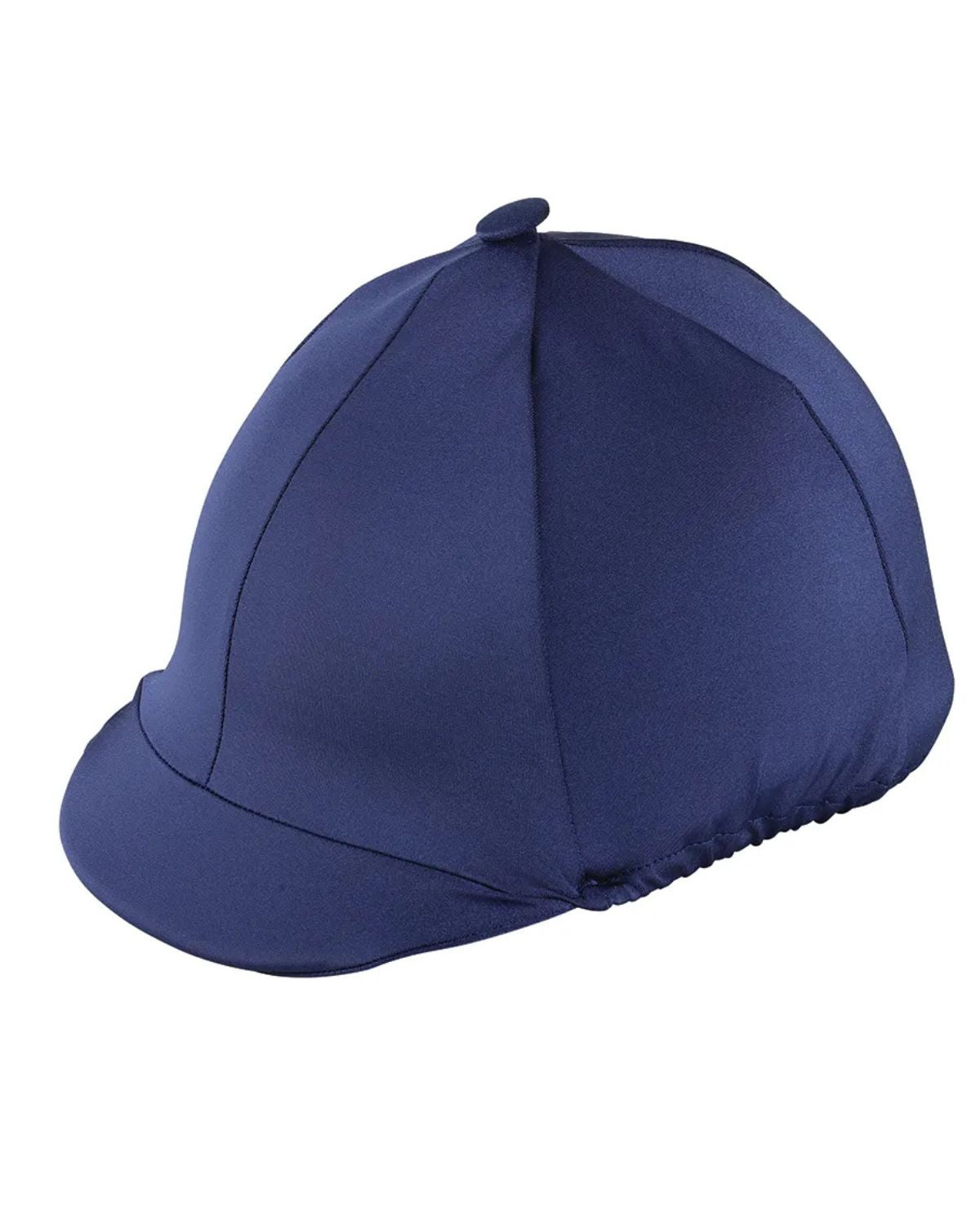 Hy Equestrian Lycra Hat Cover with Peak Pocket Navy