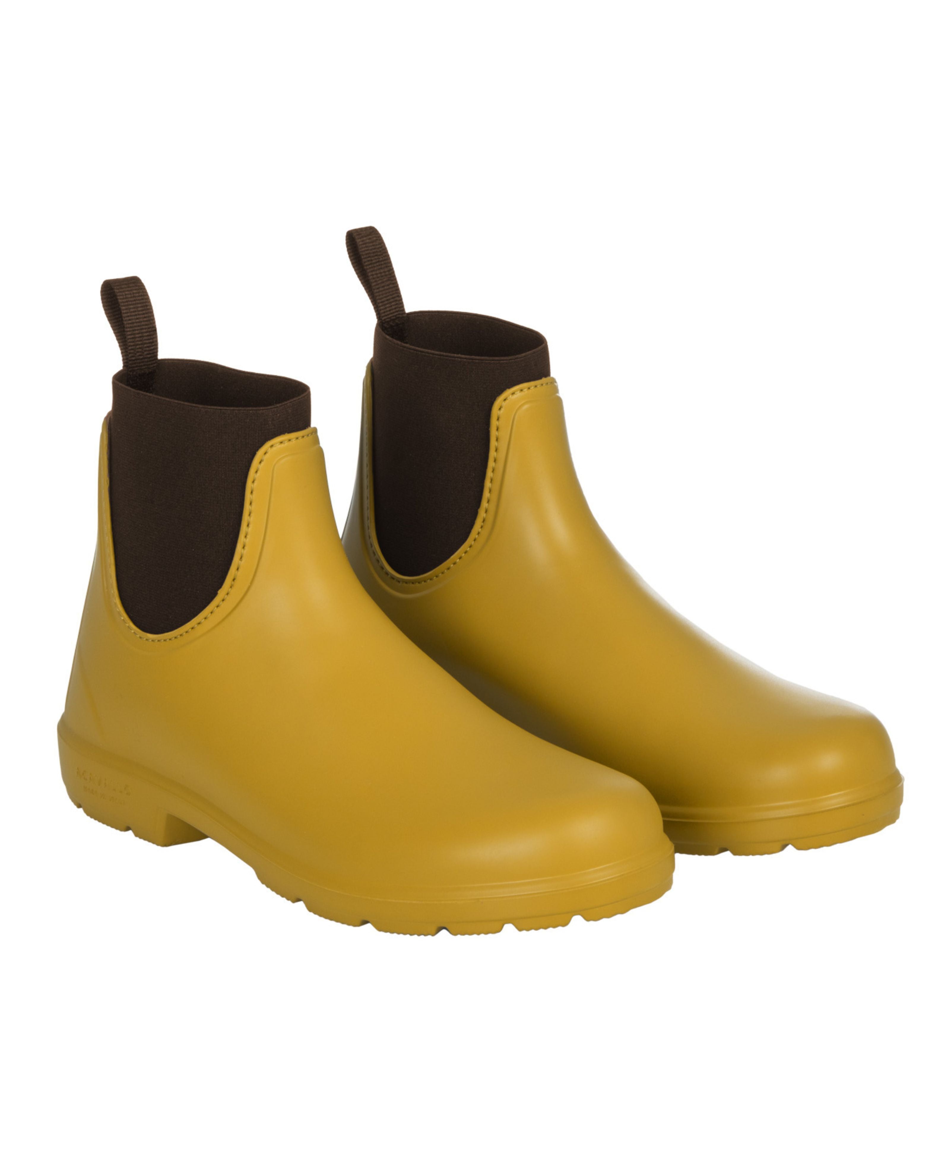 Acavallo Piuma Rubber Jodhpur Ankle Boots Curry