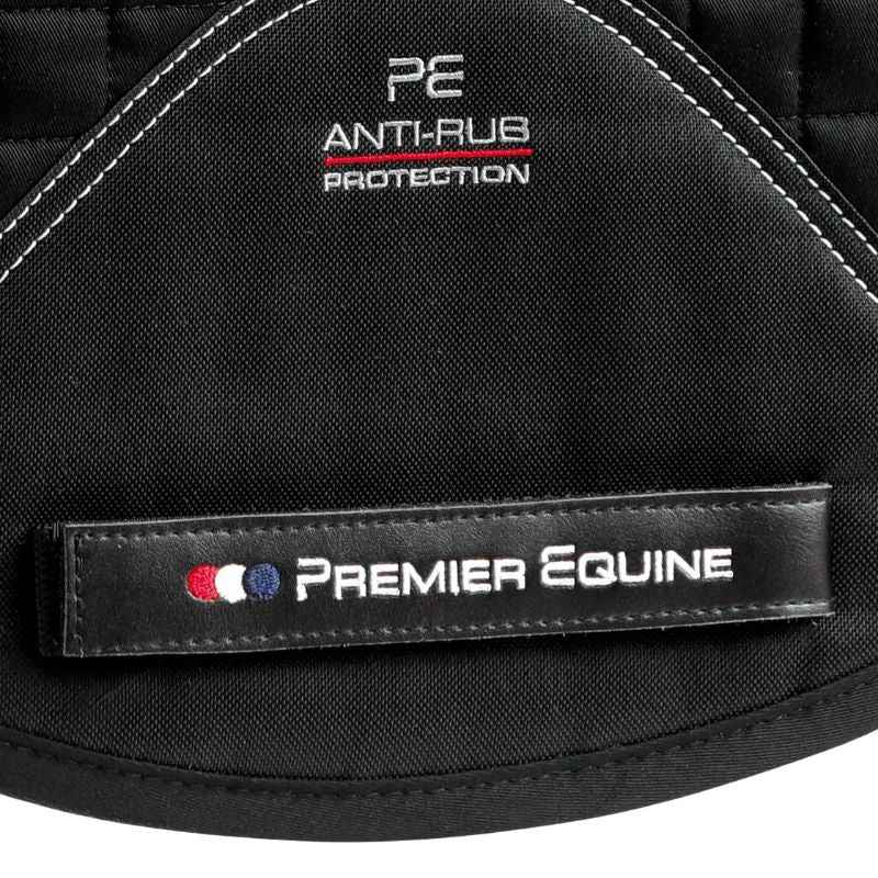 Premier Equine Close Contact Cotton Cross Country Saddle Pad Black