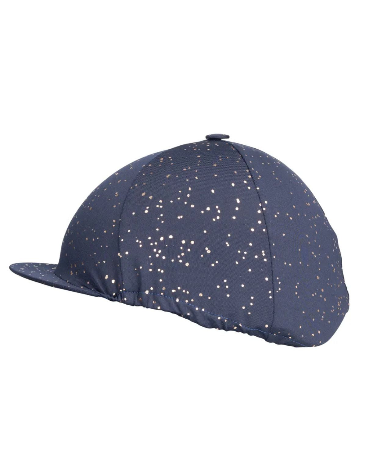 Hy Equestrian Elevate Allure Hat Silk Navy/Rose Gold