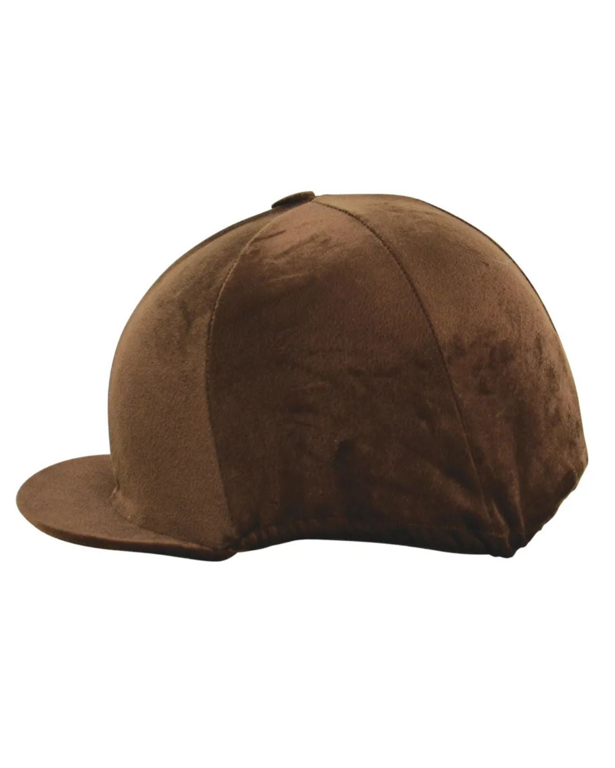 Hy Equestrian Velour Soft Velvet Hat Cover Brown