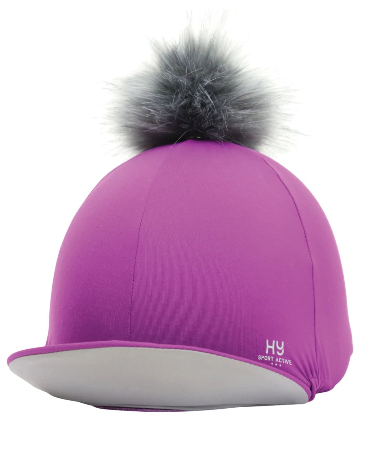 Hy Sport Active Hat Silk with Interchangeable Pom Pom Amethyst Purple