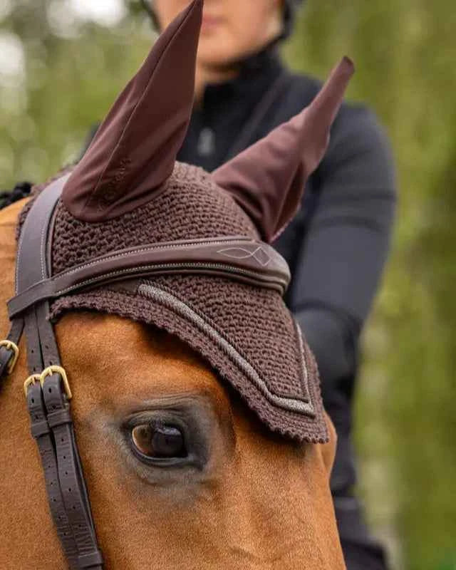 LeMieux Crystal Fly Hood Brown