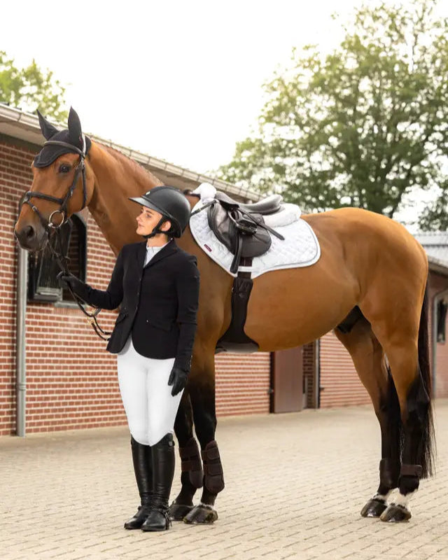 LeMieux Crystal Fly Hood in Black for Horse Riding - Elegant Equestrian Apparel by Equiflair