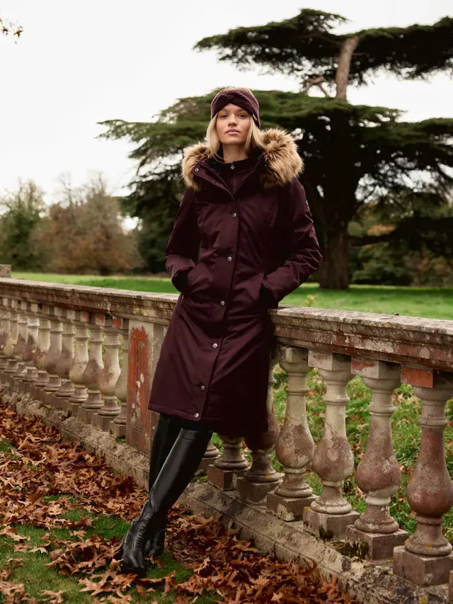 LeMieux Anya Waterproof Riding Coat Damson