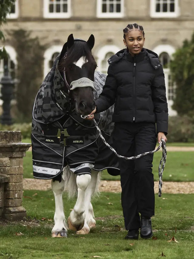 LeMieux Young Rider Daisy Waterproof Coat Black