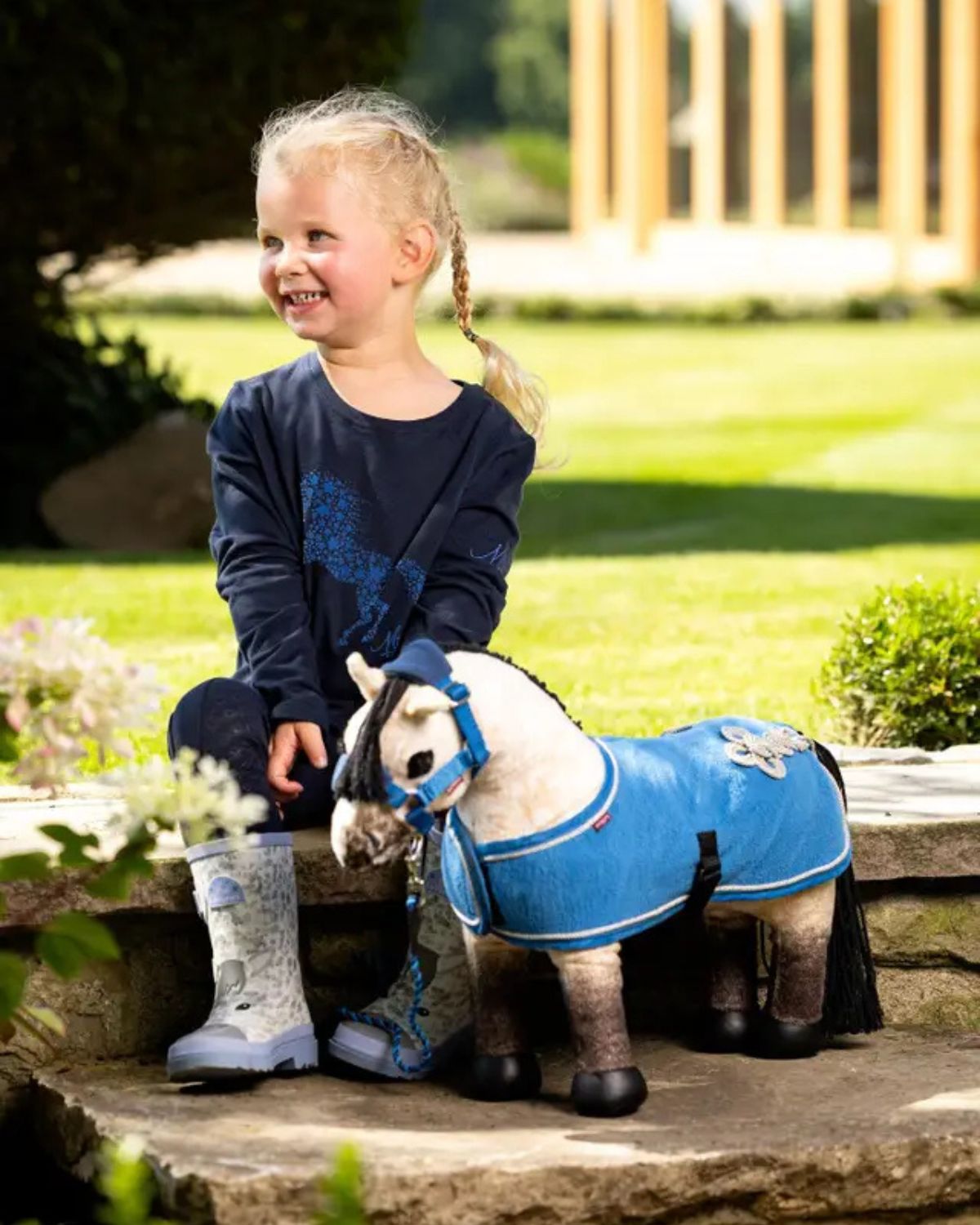LeMieux Toy Pony Dream by Equiflair: Girl & Toy. Realistic Plush Pony with Accessories for Play & Grooming. #ToyPony #LeMieux #Equiflair