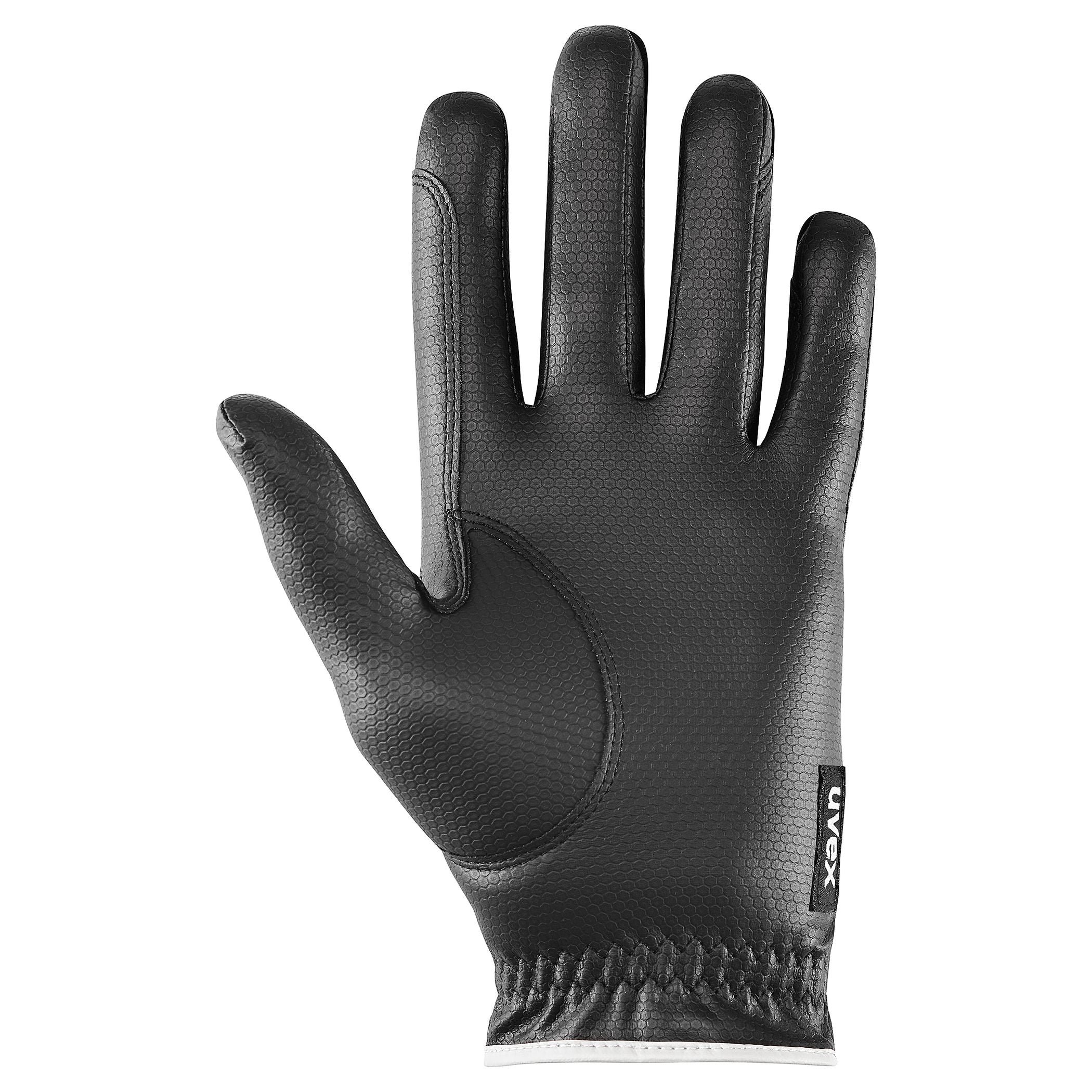 UVEX Topstyle Riding Glove - Black and White - Equestrian Glove
