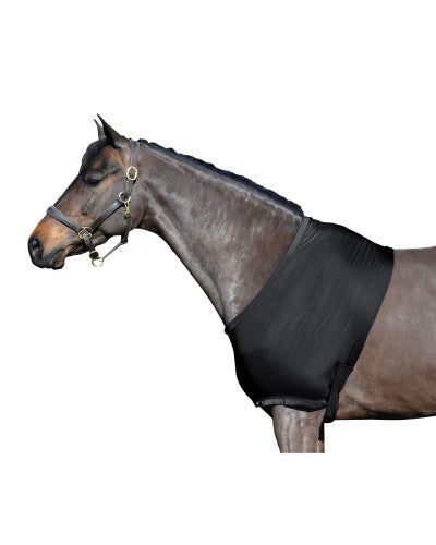 Black Horse Lycra Vest - Rug Rub Protector for Shoulders & Withers | Equiflair