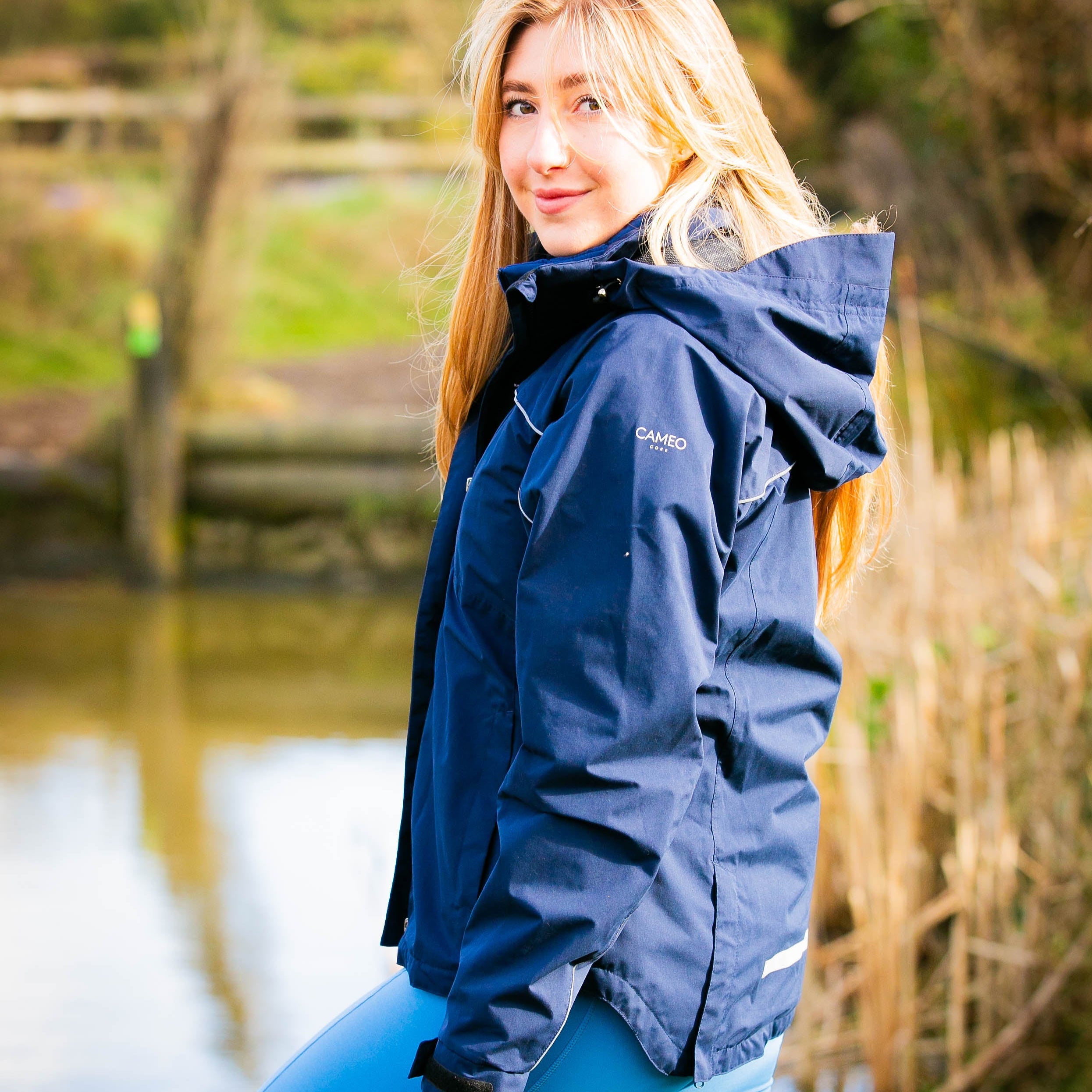 CAMEO All Season Navy Riding Jacket - Women's Waterproof Equestrian Fashion - Equiflair